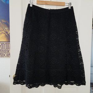 Vintage Old Navy Black Lace A-Line Skirt